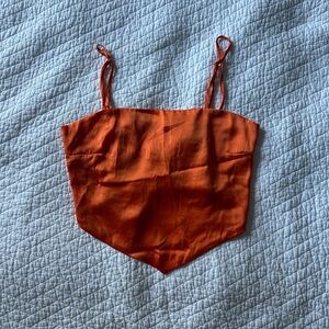 Satin crop top